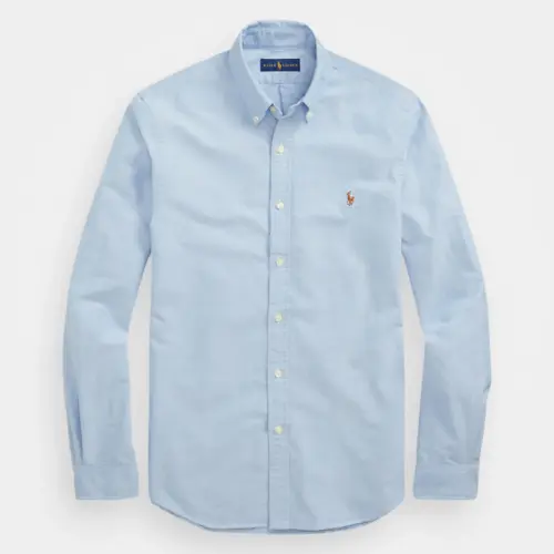 6b3178935dd94fc6ba4b63693e1b0e87 Polo Ralph Lauren SLIM FIT OXFORD SHIRT Camicia blue