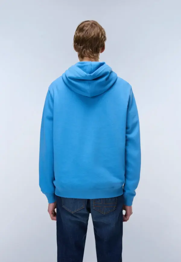 Felpa con Cappuccio in French Terry Box Logo Napapijri