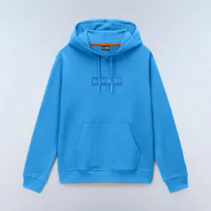 Felpa con Cappuccio in French Terry Box Logo Napapijri