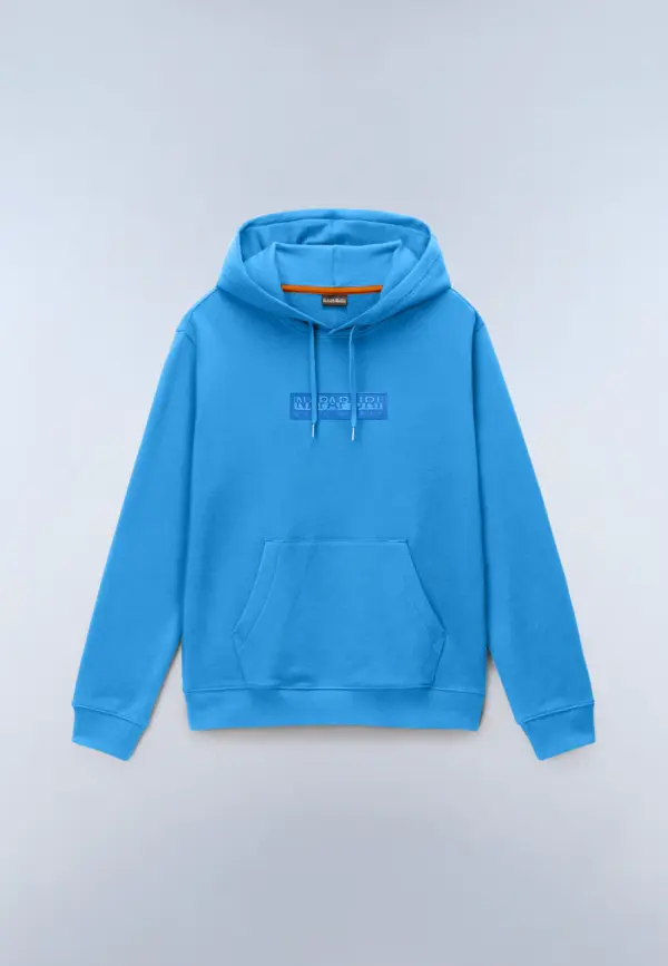 Felpa con Cappuccio in French Terry Box Logo Napapijri
