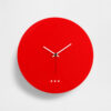 orologio-da-parete-rosso-plexiglass Orologio da parete di design moderno in plexiglas